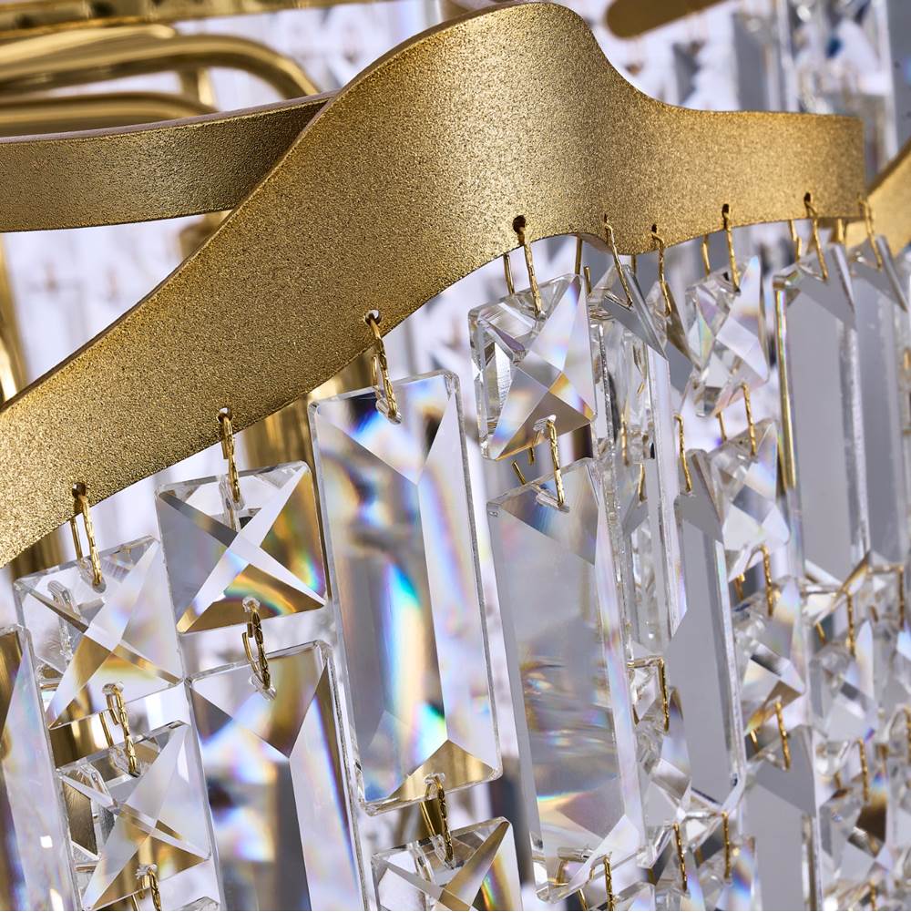 Allegri By Kalco Lighting 046251-073-FR001 Two Tone 18K Gold Cadere 26-in 42 Light Socket Two Tone 18k Gold/clear Chandelier Image 2