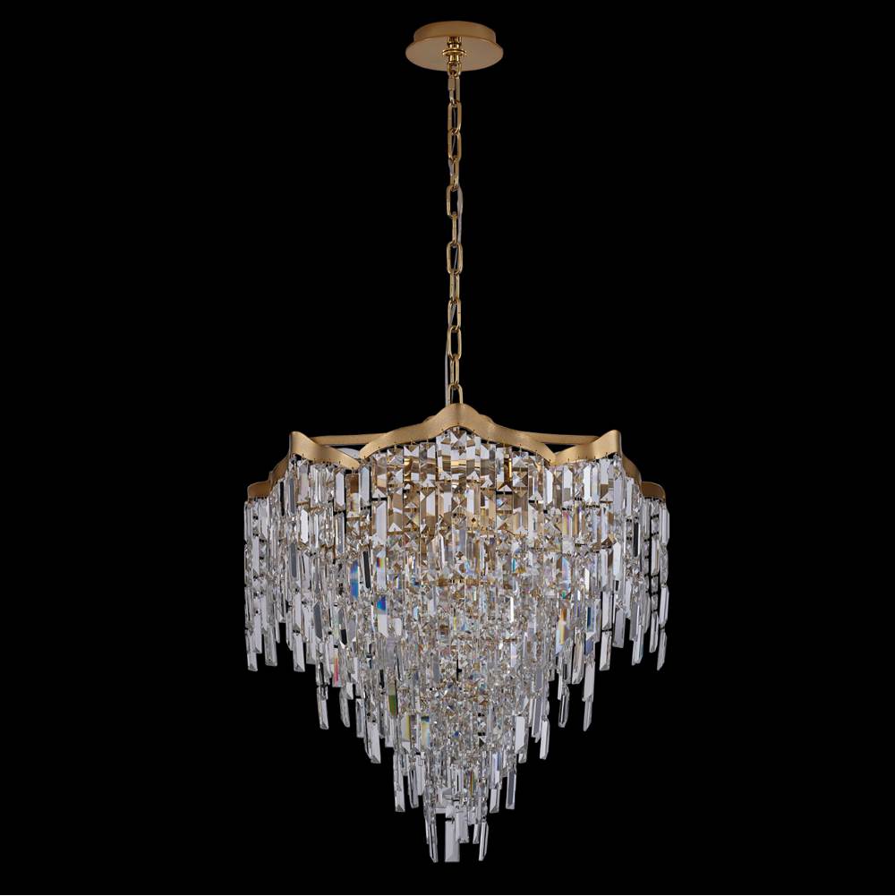 Allegri By Kalco Lighting 046255-073-FR001 Two Tone 18K Gold Cadere 26-in 15 Light Socket Two Tone 18k Gold/clear Chandelier Image 1