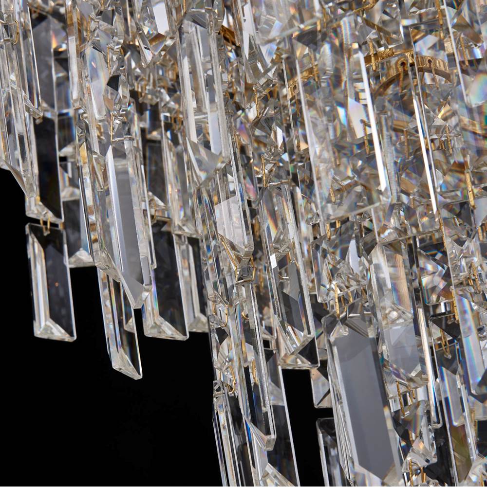 Allegri By Kalco Lighting 046255-073-FR001 Two Tone 18K Gold Cadere 26-in 15 Light Socket Two Tone 18k Gold/clear Chandelier Image 4