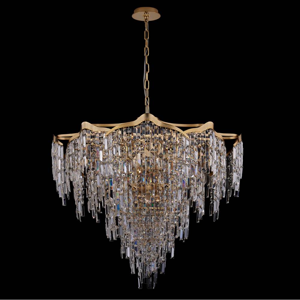 Allegri By Kalco Lighting 046256-073-FR001 Two Tone 18K Gold Cadere 40-in 24 Light Socket Two Tone 18k Gold/clear Chandelier Image 1