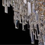 Allegri By Kalco Lighting 046256-073-FR001 Two Tone 18K Gold Cadere 40-in 24 Light Socket Two Tone 18k Gold/clear Chandelier Image 3