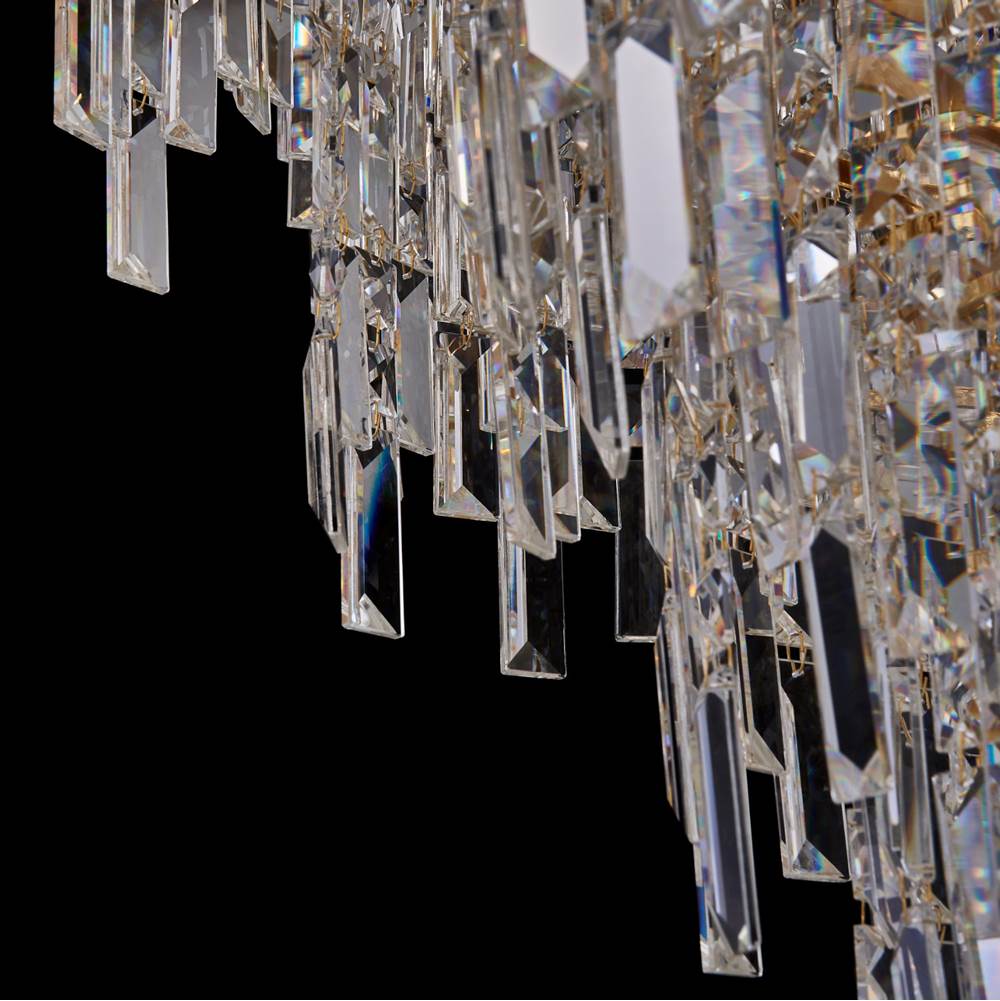 Allegri By Kalco Lighting 046256-073-FR001 Two Tone 18K Gold Cadere 40-in 24 Light Socket Two Tone 18k Gold/clear Chandelier Image 3