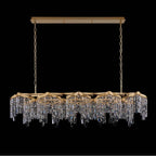 Allegri By Kalco Lighting 046261-073-FR001 Two Tone 18K Gold Cadere 63-in 24 Light Socket Two Tone 18k Gold/clear Linear Pendant Image 1