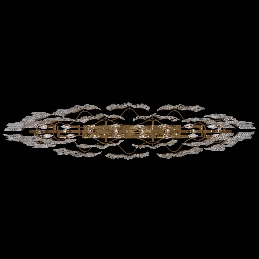 Allegri By Kalco Lighting 046261-073-FR001 Two Tone 18K Gold Cadere 63-in 24 Light Socket Two Tone 18k Gold/clear Linear Pendant Image 4