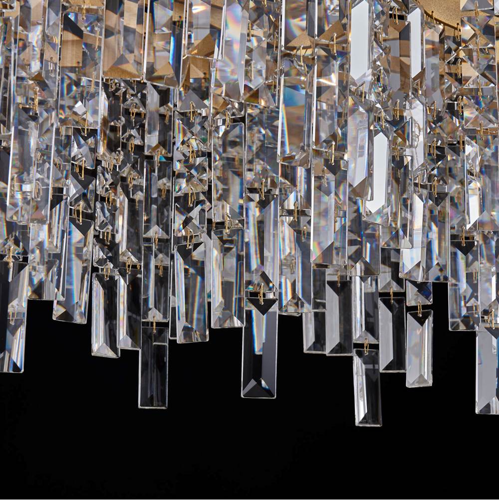 Allegri By Kalco Lighting 046261-073-FR001 Two Tone 18K Gold Cadere 63-in 24 Light Socket Two Tone 18k Gold/clear Linear Pendant Image 2