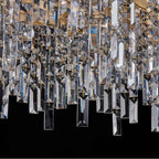 Allegri By Kalco Lighting 046261-073-FR001 Two Tone 18K Gold Cadere 63-in 24 Light Socket Two Tone 18k Gold/clear Linear Pendant Image 2