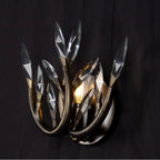 Allegri By Kalco Lighting Chalet 10-in 1 Light Socket New English Bronze Dark/clear Wall Sconce