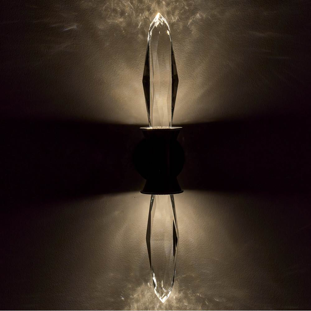 Allegri By Kalco Lighting 046821-010-FR001 Chrome Mostra 27-in 1 Light Led Chrome/clear Wall Sconce Image 4