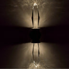 Allegri By Kalco Lighting 046821-010-FR001 Chrome Mostra 27-in 1 Light Led Chrome/clear Wall Sconce Image 4
