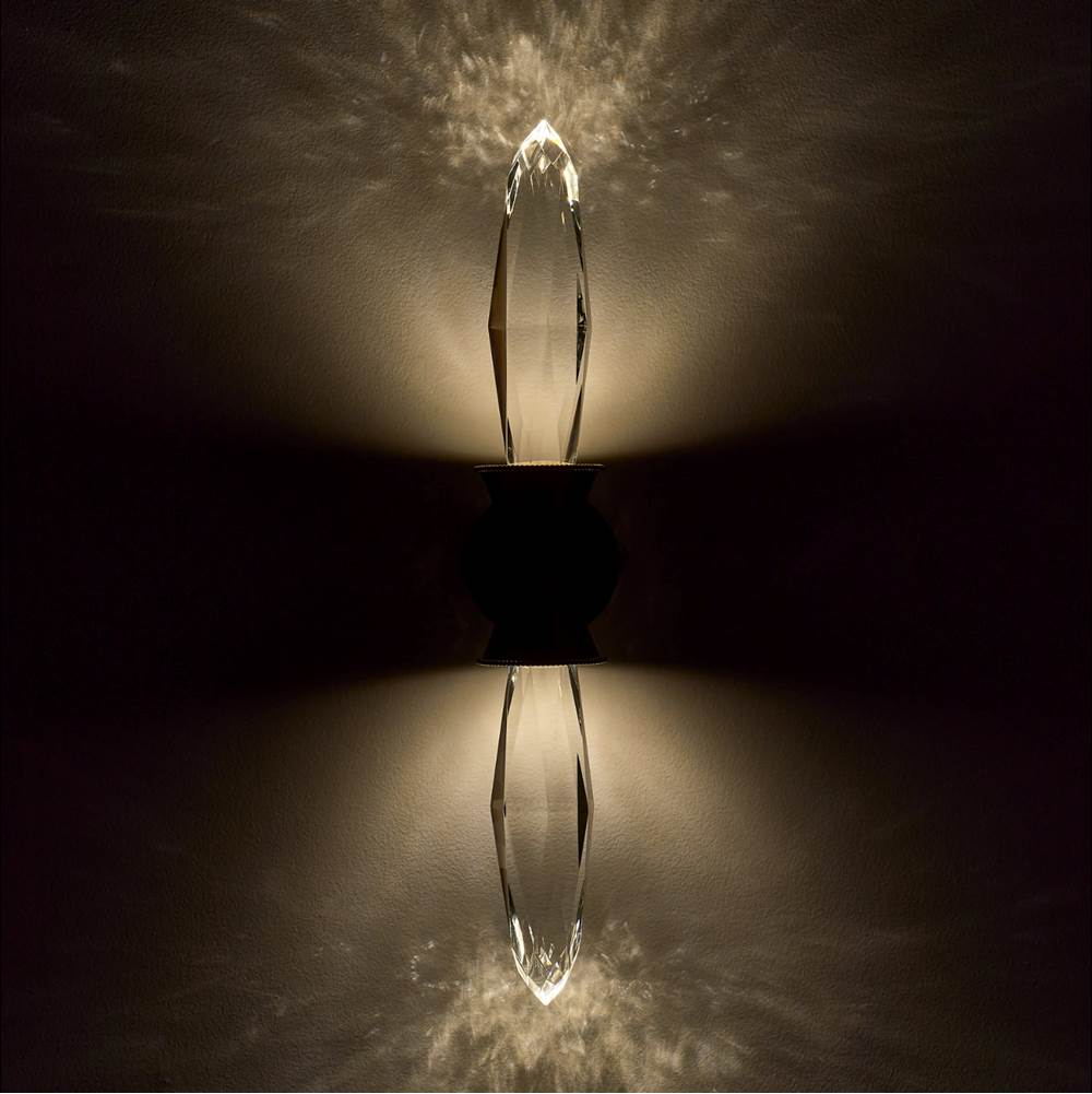 Allegri By Kalco Lighting 046821-062-FR001 True Brass Mostra 27-in 1 Light Led True Brass/clear Wall Sconce Image 4