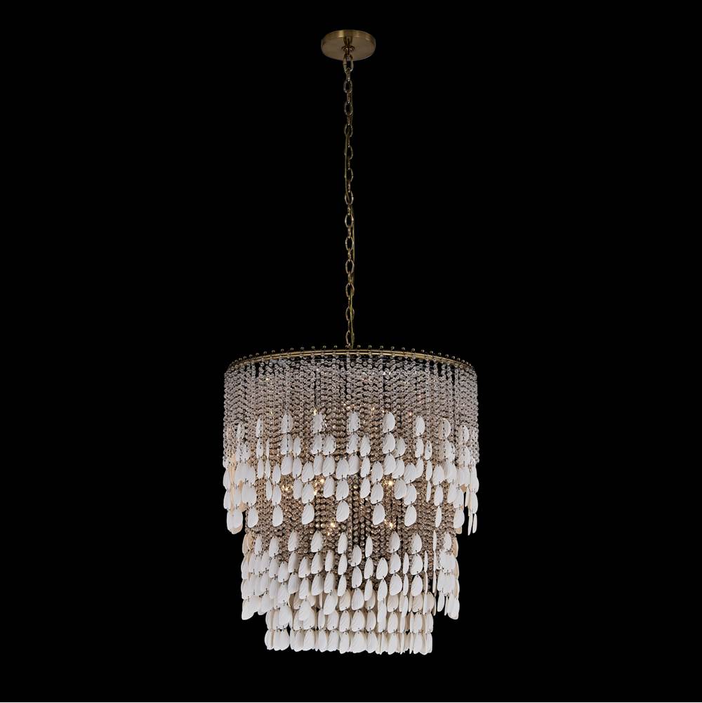 Allegri By Kalco Lighting 047355-038-FR001 Brushed Champagne Gold Farfalle 28-in 18 Light Socket Brushed Champagne Gold/clear Chandelier Image 4
