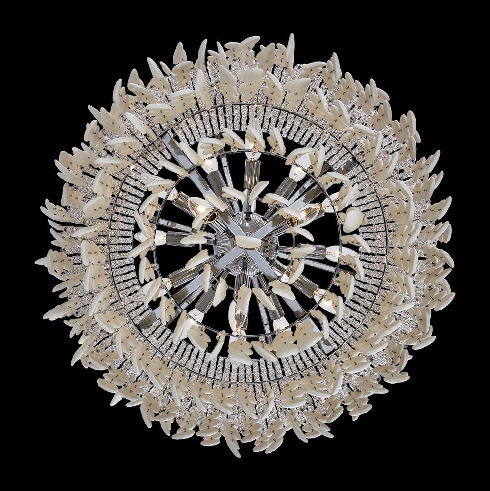 Allegri By Kalco Lighting 047355-038-FR001 Brushed Champagne Gold Farfalle 28-in 18 Light Socket Brushed Champagne Gold/clear Chandelier Image 3