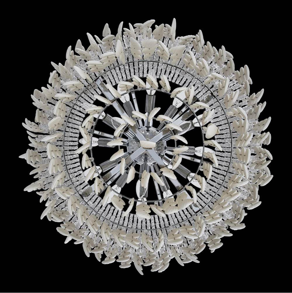 Allegri By Kalco Lighting 047355-038-FR001 Brushed Champagne Gold Farfalle 28-in 18 Light Socket Brushed Champagne Gold/clear Chandelier Image 2