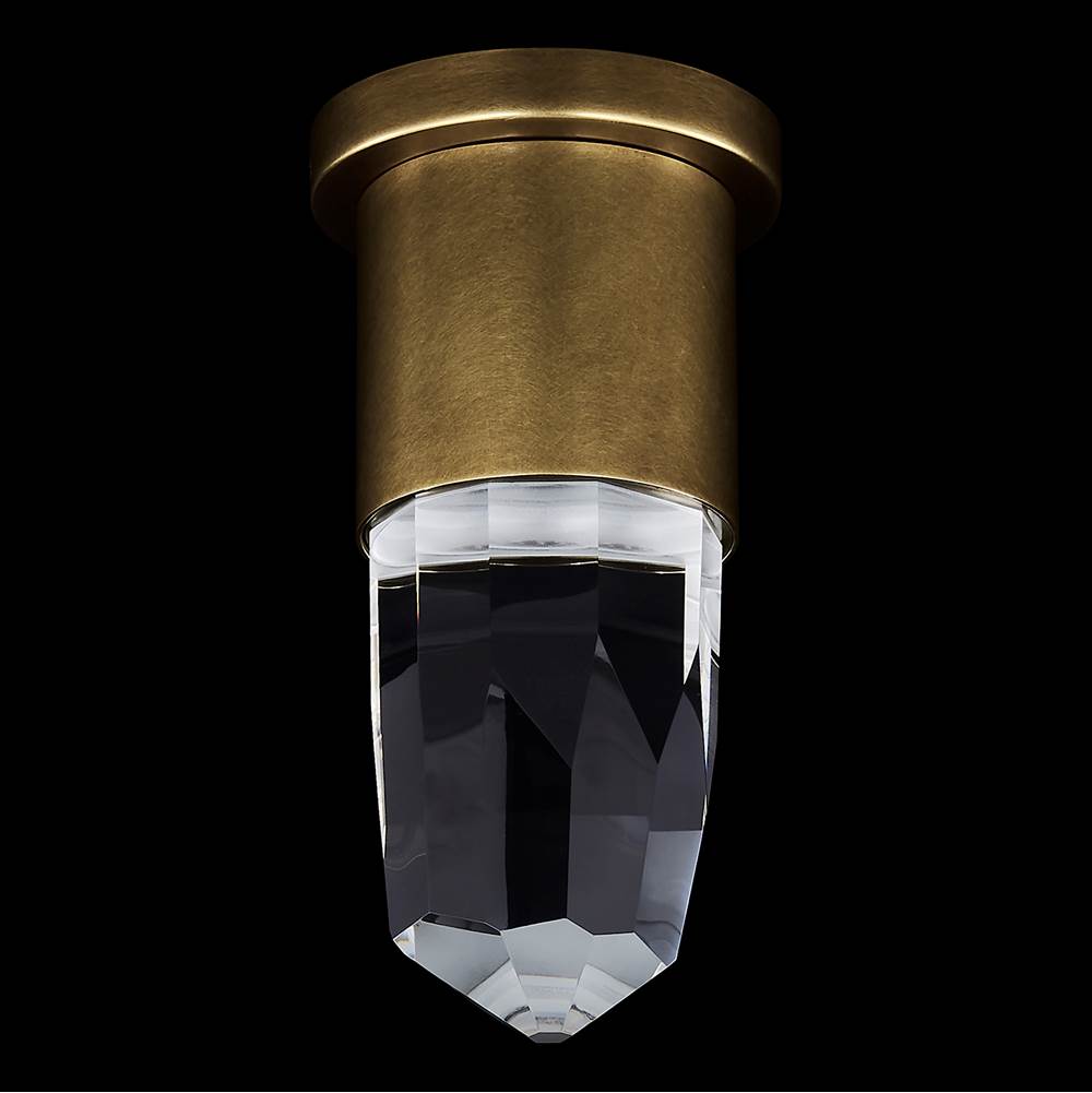 Allegri By Kalco Lighting Ore 5-in 1 Light Led True Brass/clear Wall Sconce