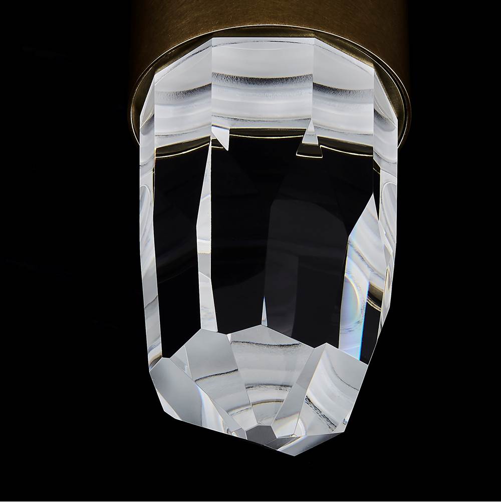 Allegri By Kalco Lighting 047421-062-FR001 True Brass Ore 5-in 1 Light Led True Brass/clear Wall Sconce Image 2