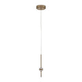 Allegri By Kalco Lighting 047611-044-FR001 Winter Brass Goccia 6.25-in 2 Light Led Winter Brass/firenze Clear Pendant Image 1