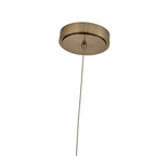 Allegri By Kalco Lighting 047611-044-FR001 Winter Brass Goccia 6.25-in 2 Light Led Winter Brass/firenze Clear Pendant Image 6
