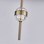 Allegri By Kalco Lighting 047611-044-FR001 Winter Brass Goccia 6.25-in 2 Light Led Winter Brass/firenze Clear Pendant Image 3