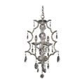 Allegri By Kalco Lighting Shorecrest 17-in 3 Light Socket Sliver Dollar/clear Chandelier