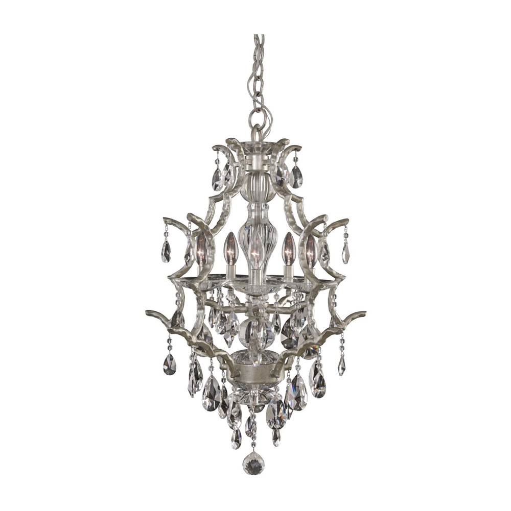 Allegri By Kalco Lighting Shorecrest 21-in 5 Light Socket Sliver Dollar/clear Wall Sconce