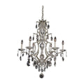 Allegri By Kalco Lighting Shorecrest 31-in 6 Light Socket Sliver Dollar/clear Chandelier