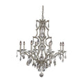 Allegri By Kalco Lighting Shorecrest 34-in 8 Light Socket Sliver Dollar/clear Chandelier