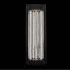 Allegri By Kalco Lighting 090121-052-FR001 Matte Black Cilindro Esterno 28-in 1 Light Led Matte Black (fluorocarbon)/clear Outdoor Wall Sconce Image 1