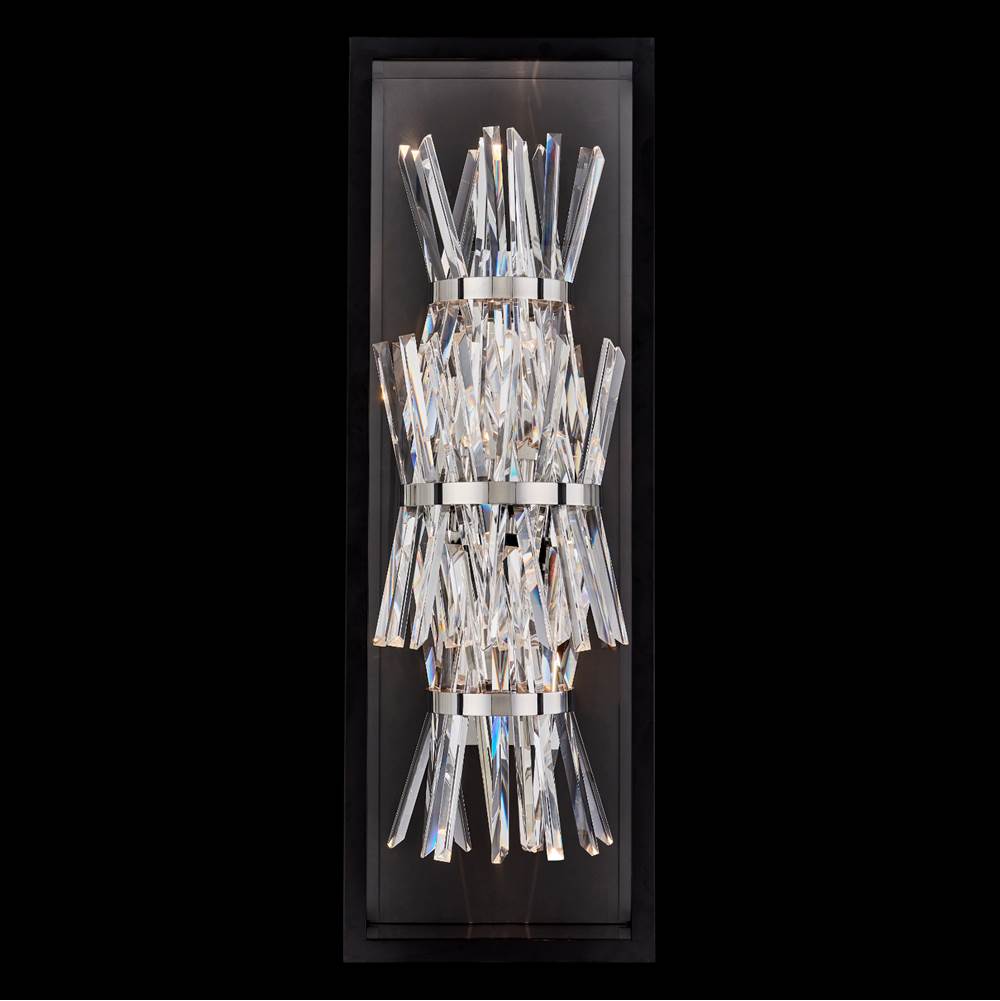 Allegri By Kalco Lighting 090222-052-FR001 Matte Black Cilindro Esterno 31.5-in 1 Light Led Matte Black (fluorocarbon)/clear Outdoor Wall Sconce Image 1