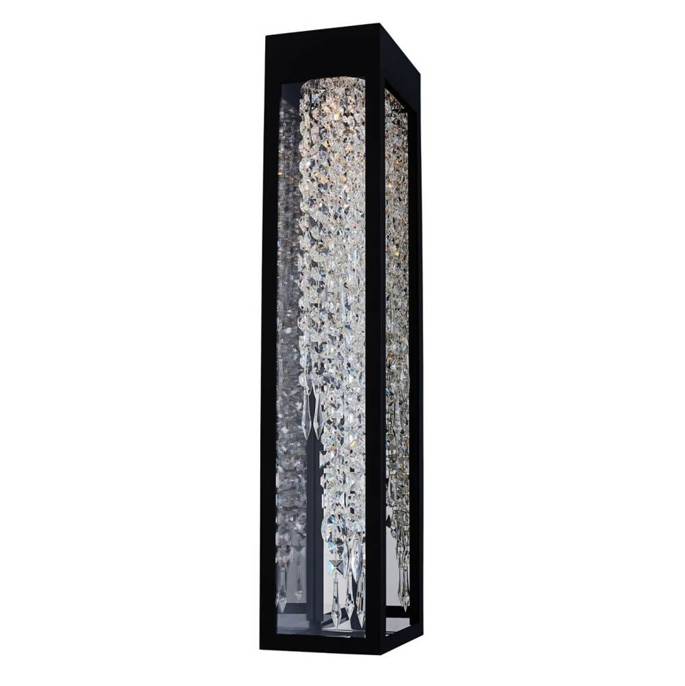 Allegri By Kalco Lighting Tenuta Esterno Tenuta Esterno 30-in 1 Light Led Matte Black (fluorocarbon)/clear Outdoor Wall Sconce