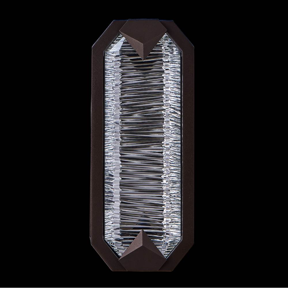 Allegri By Kalco Lighting Carato Esterno Carato Esterno 12.5-in 1 Light Led Outdoor Bronze Fluorcarbon/clear Outdoor Wall Sconce