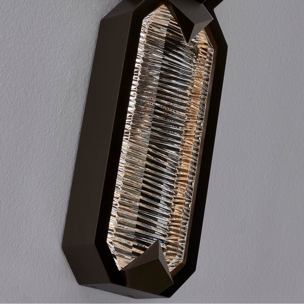 Allegri By Kalco Lighting 090521-063-FR001 Bronze Carato 25-in 2 Light Led Outdoor Bronze Fluorcarbon/clear Outdoor Wall Sconce Image 5