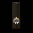 Allegri By Kalco Lighting Esterno Cristallo Esterno Cristallo 17-in 1 Light Led Outdoor Bronze Fluorcarbon/clear Outdoor Wall Sconce