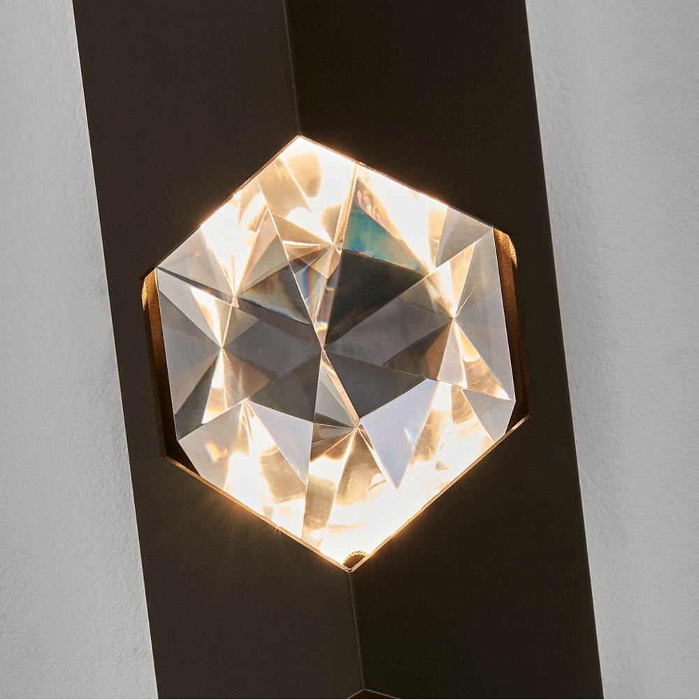 Allegri By Kalco Lighting 090721-063-FR001 Bronze Esterno Cristallo 17-in 1 Light Led Outdoor Bronze Fluorcarbon/clear Outdoor Wall Sconce Image 3