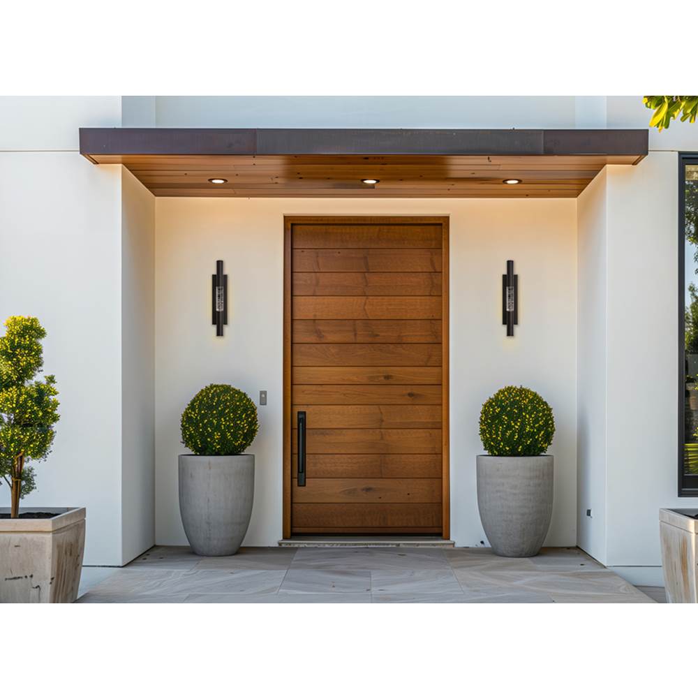 Allegri By Kalco Lighting 091121-063-FR001 Bronze Retmo Esterno 22-in 1 Light Led Outdoor Bronze Fluorcarbon/clear Outdoor Wall Sconce Image 2