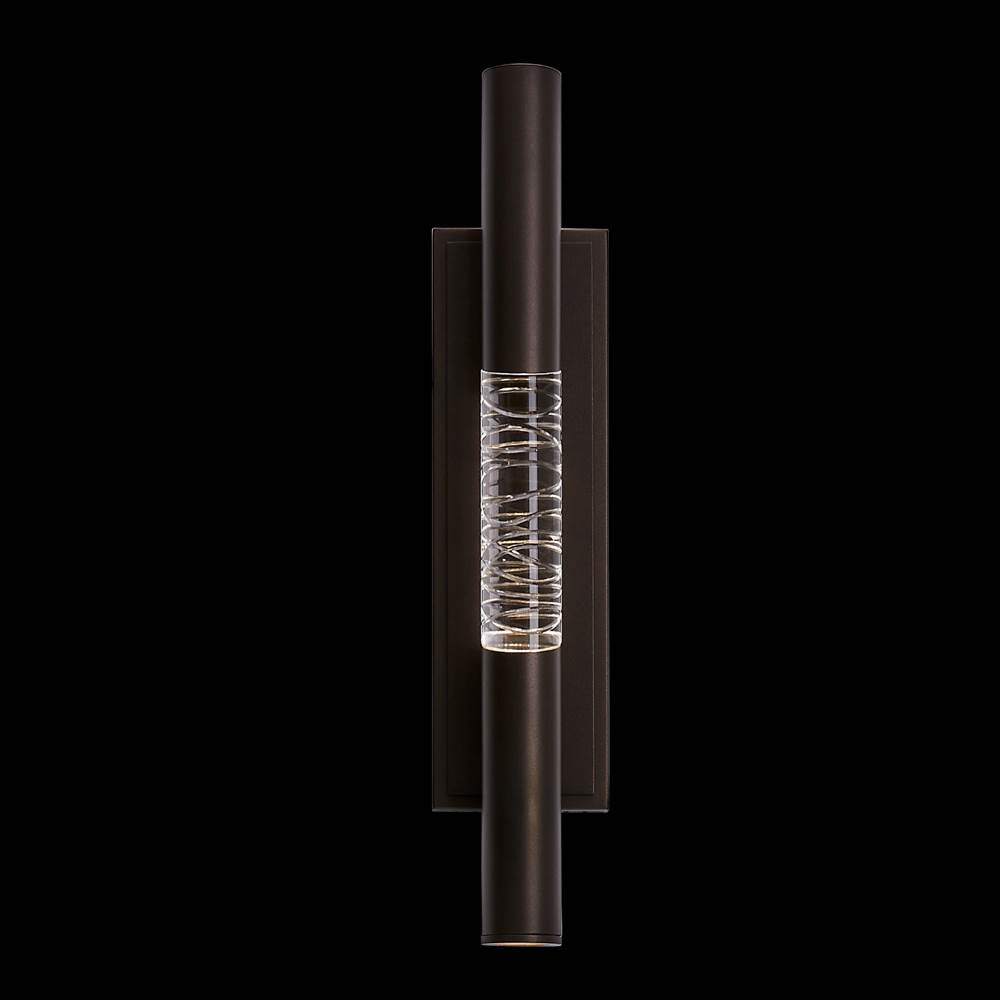 Allegri By Kalco Lighting Retmo Esterno Retmo Esterno 22-in 1 Light Led Outdoor Bronze Fluorcarbon/clear Outdoor Wall Sconce