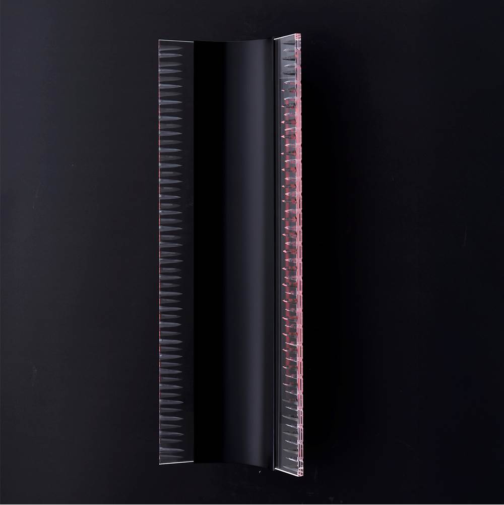 Allegri By Kalco Lighting 091421-052-FR001 Matte Black Tonalita Esterno 24-in 1 Light Led Matte Black (fluorocarbon)/clear Outdoor Wall Sconce Image 3
