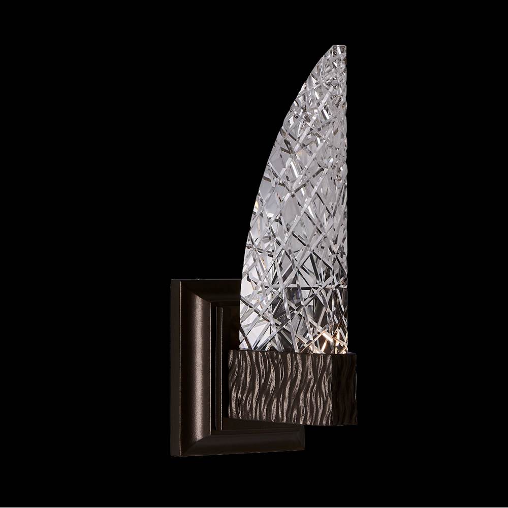 Allegri By Kalco Lighting 091521-063-FR001 Bronze Mezza Esterno 14-in 1 Light Led Outdoor Bronze Fluorcarbon/clear Outdoor Wall Sconce Image 1