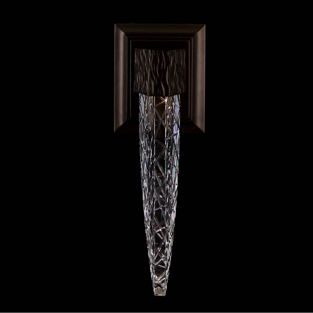 Allegri By Kalco Lighting Mezza Esterno Mezza Esterno 14-in 1 Light Led Outdoor Bronze Fluorcarbon/clear Outdoor Wall Sconce