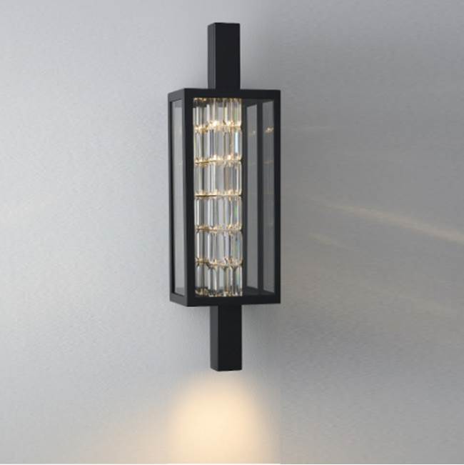 Allegri By Kalco Lighting 099032-052-FR001 Matte Black Colonna Esterno 31-in 1 Light Led Matte Black (fluorocarbon)/clear Outdoor Wall Sconce Image 1