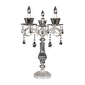 Allegri By Kalco Lighting Locatelli 17-in 3 Light Socket 2 Tone Silver/clear Table Lamp