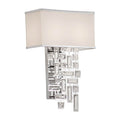 Allegri By Kalco Lighting Vermeer 13-in 2 Light Socket Chrome/clear Wall Sconce