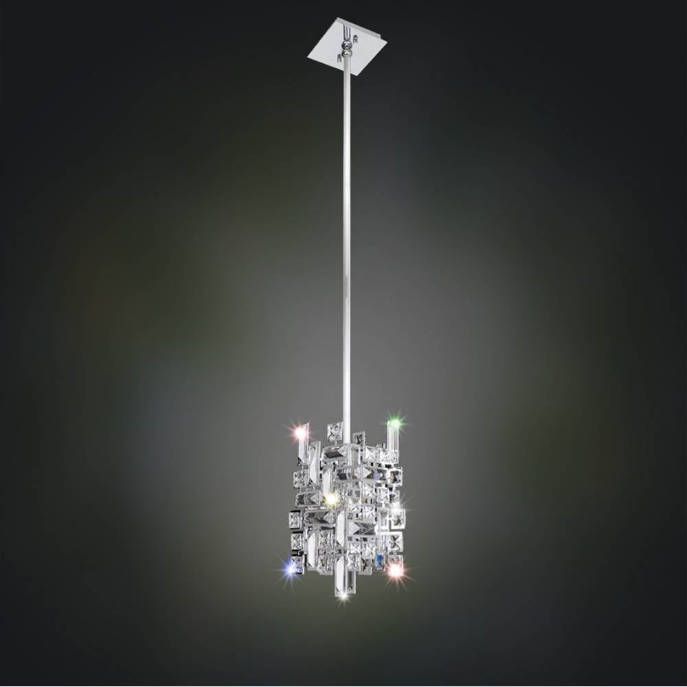 Allegri By Kalco Lighting Vermeer 8-in 1 Light Socket Chrome/clear Pendant