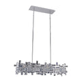 Allegri By Kalco Lighting Vermeer 35-in 6 Light Socket Chrome Linear Pendant