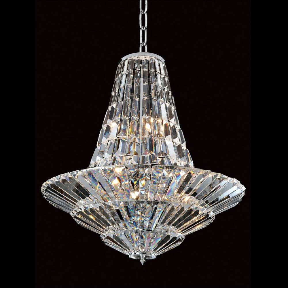 Allegri By Kalco Lighting 11425-010-FR001 Chrome Auletta 24-in 12 Light Socket Chrome/clear Chandelier Image 1