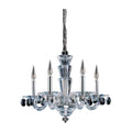 Allegri By Kalco Lighting Fanshawe 23-in 5 Light Socket Chrome/clear Chandelier