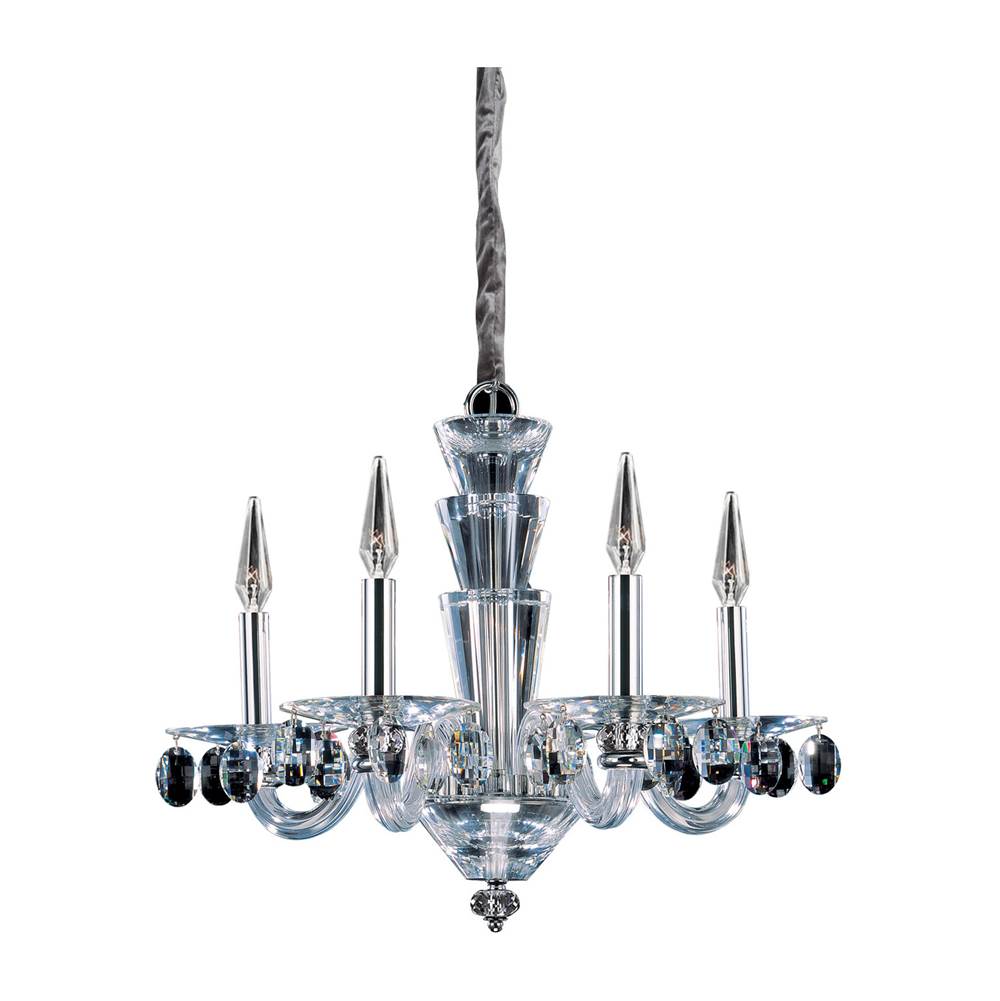 Allegri By Kalco Lighting Fanshawe 23-in 5 Light Socket Chrome/clear Chandelier
