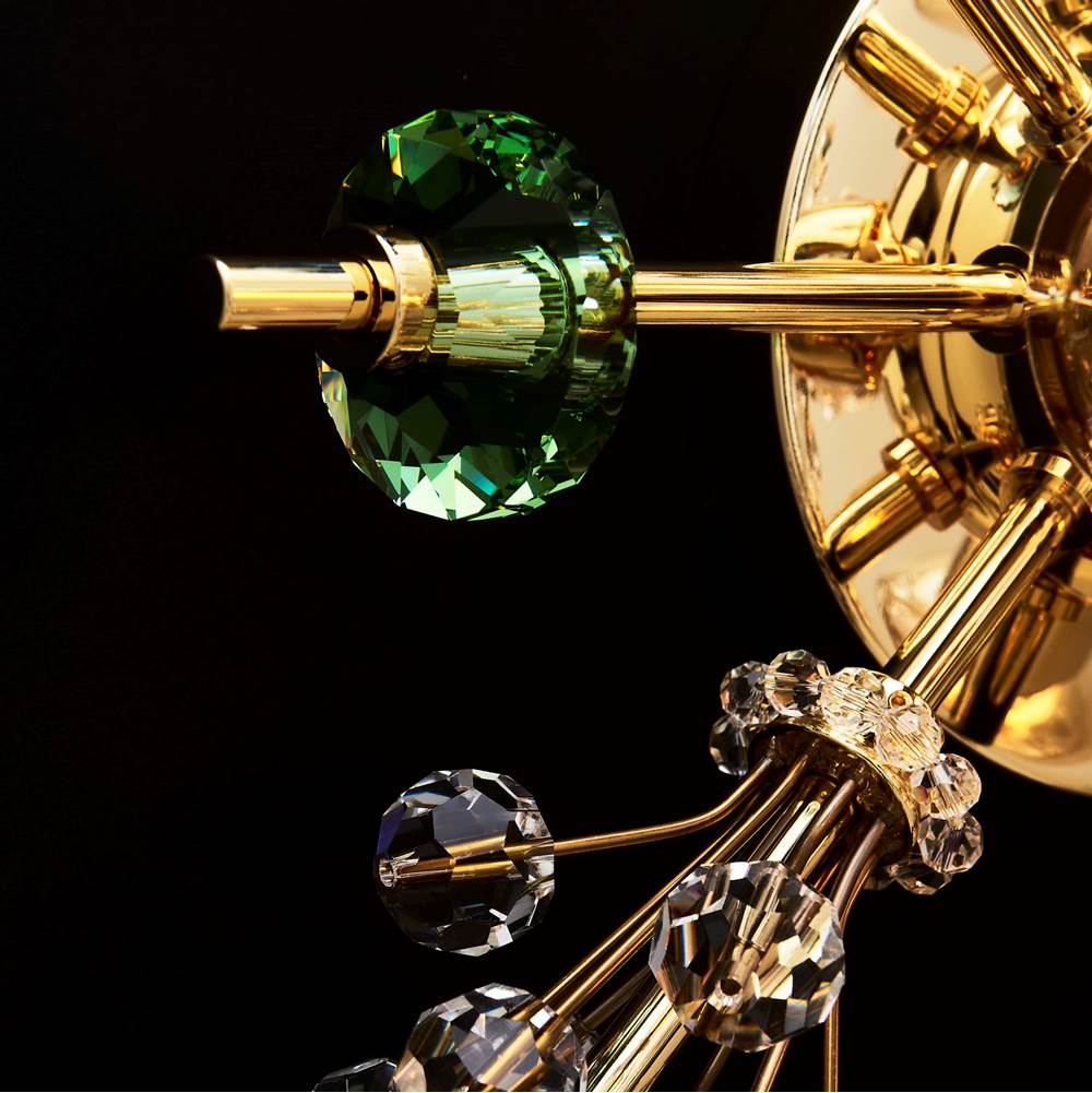 Allegri By Kalco Lighting 11630-018-FRMULTI 18K Gold Constellation Colorata 13-in 3 Light Socket 18k Gold/constellation Colorata Wall Sconce Image 4