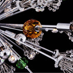 Allegri By Kalco Lighting 11634-010-FRMULTI Chrome Constellation Colorata 36-in 30 Light Socket Chrome/constellation Colorata Chandelier Image 4