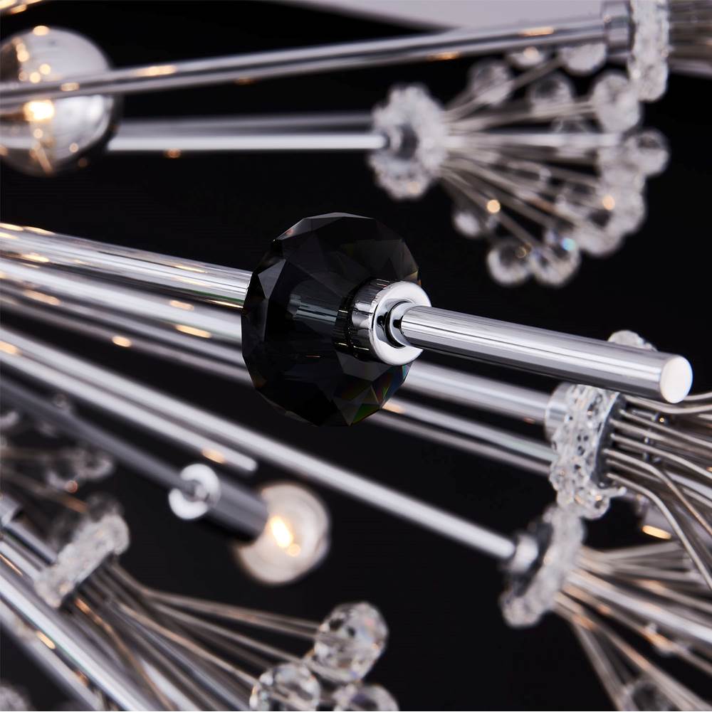 Allegri By Kalco Lighting 11634-010-FRMULTI Chrome Constellation Colorata 36-in 30 Light Socket Chrome/constellation Colorata Chandelier Image 2