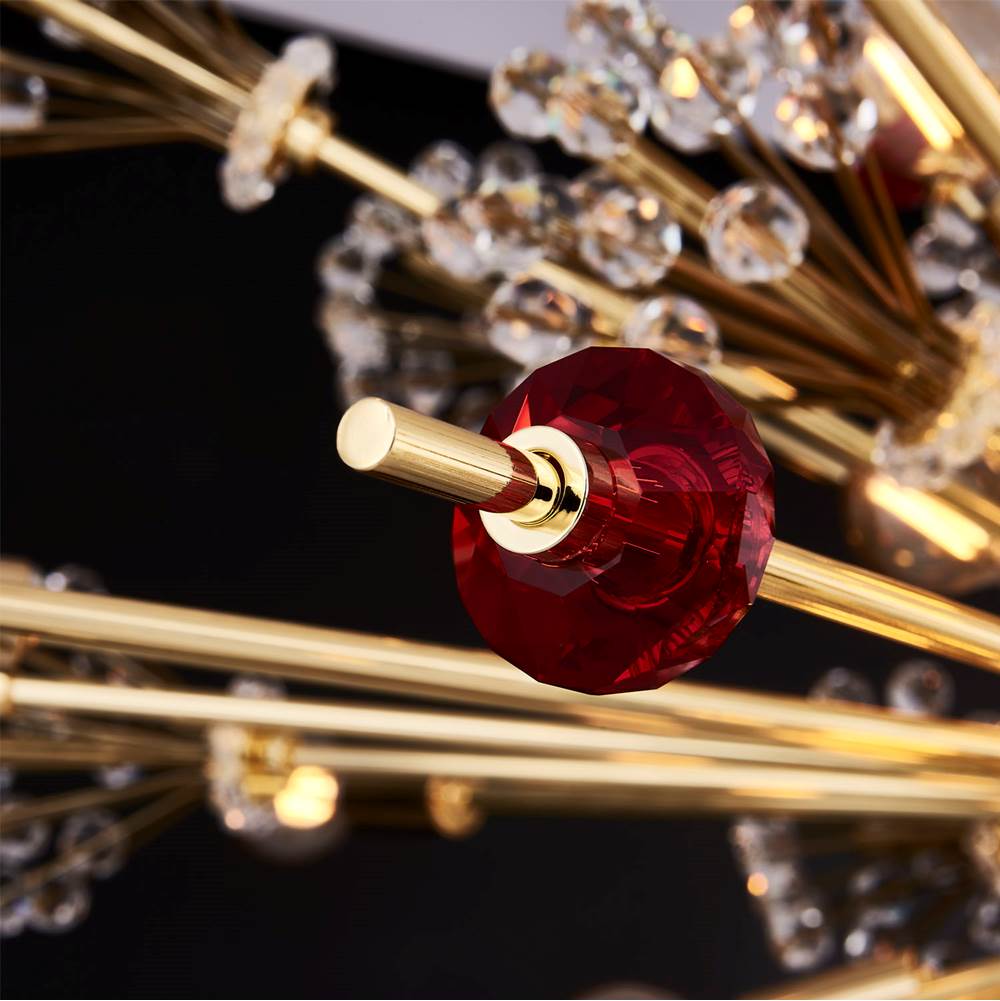 Allegri By Kalco Lighting 11634-018-FRMULTI 18K Gold Constellation Colorata 36-in 30 Light Socket 18k Gold/constellation Colorata Chandelier Image 4